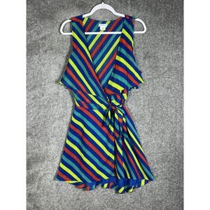 Cooperative‎ Urban Outfitters Rainbow Stripe Dress Womens Size Large Sleeveless